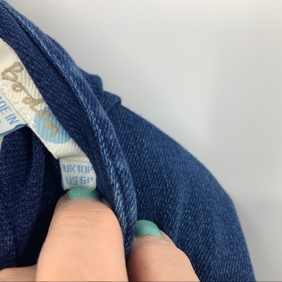 Boden denim pull over 3/4  sleeve dress 6p - Picture 10 of 11